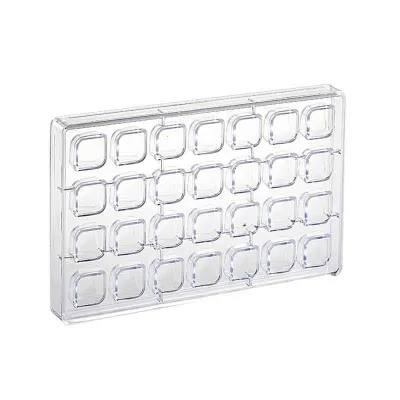 Square praline mold Rounded 28 pralines