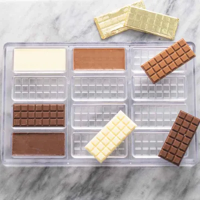 Moule à tablettes de chocolat Mini 12 pièces