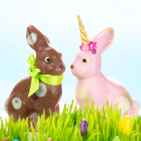 Moule à chocolat Lapin assis pour figurines en chocolat sucrées