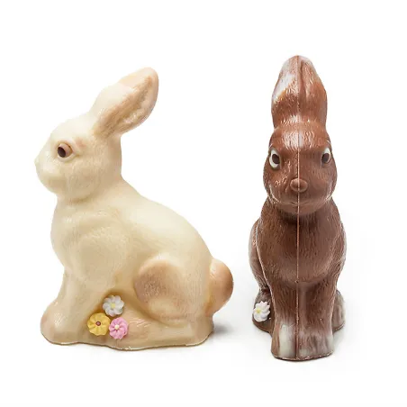 Stampo per cioccolato coniglio seduto per dolci figure di cioccolato