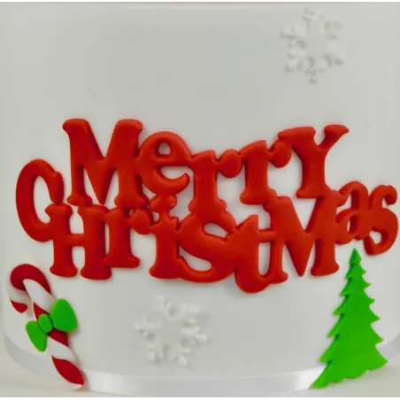 Merry Christmas cookie cutter, 16cm