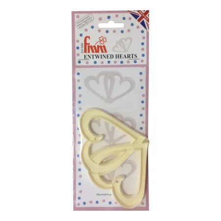 Intertwined hearts cookie cutter