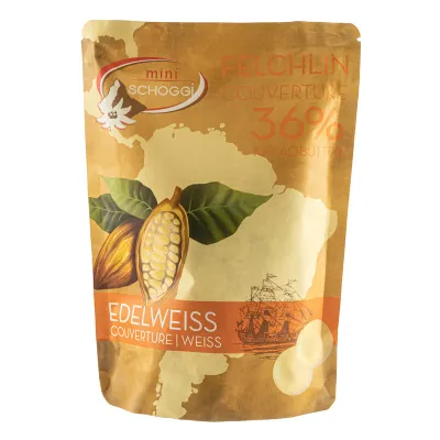 Felchlin Couverture Edelweiss 36% 0.5 Kg für edle Pralinen