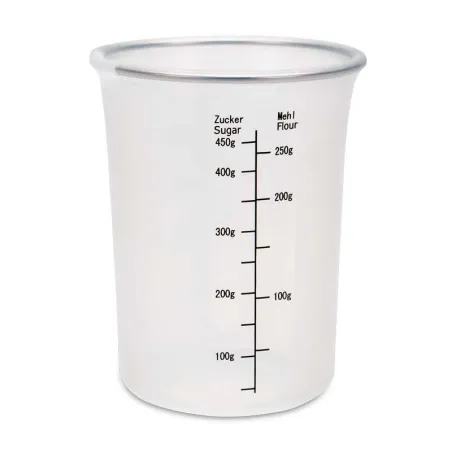 Silicone measuring cup 0.5 liter for measuring, pureeing and baking