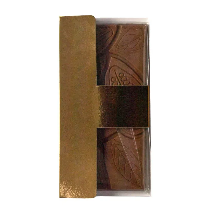 Schokoladentafel Verpackung gold 16.5 cm / 8 cm / 1.1 cm