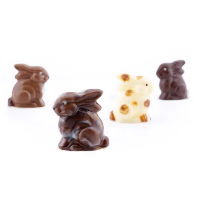 Moule à chocolat Lapin, 4 pièces