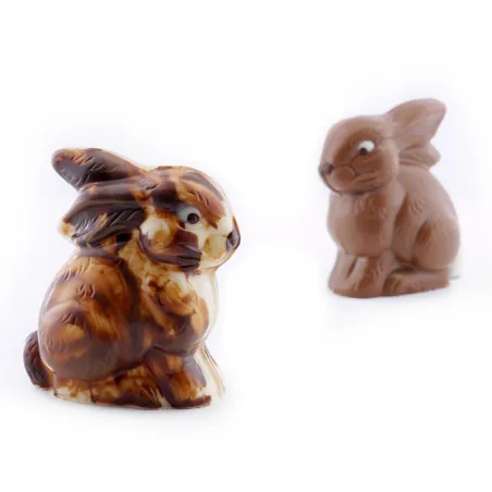 Chocolate mold bunny, 2 pieces