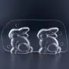 Chocolate mold bunny, 2 pieces