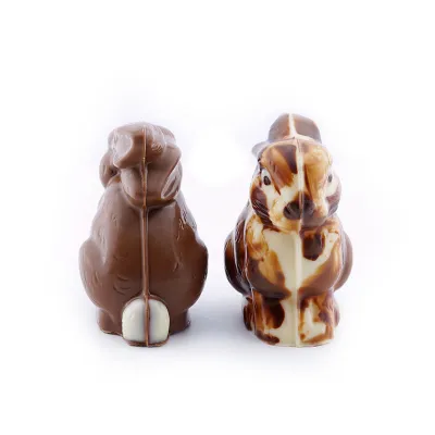 Chocolate mold bunny, 2 pieces