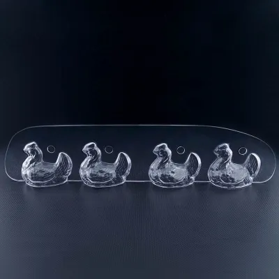 Chocolate mold chicken, 4-parts for your own chocolate figures
