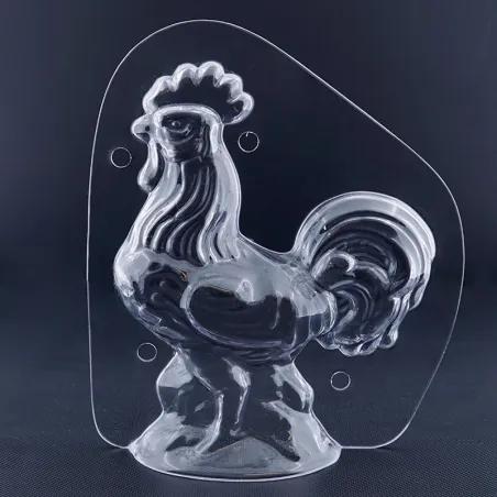 Proud rooster chocolate mold for your own chocolate figures