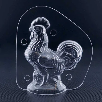 Stampo per cioccolato gallo fiero piccolo per pregiate figure di cioccolato