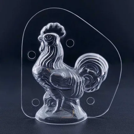 Stampo per cioccolato gallo fiero piccolo per pregiate figure di cioccolato