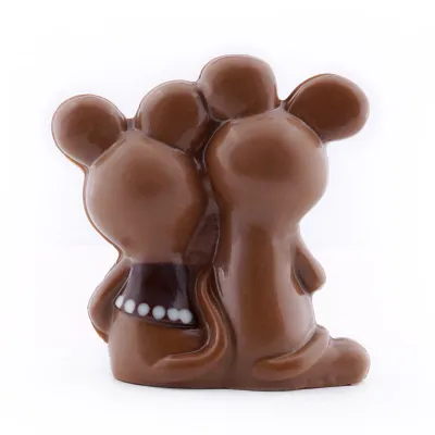Mouse and mouse chocolate mold for sweet chocolate figures