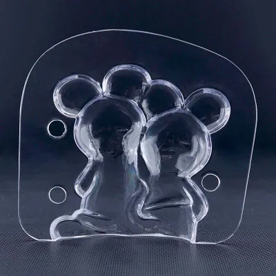 Mouse and mouse chocolate mold for sweet chocolate figures