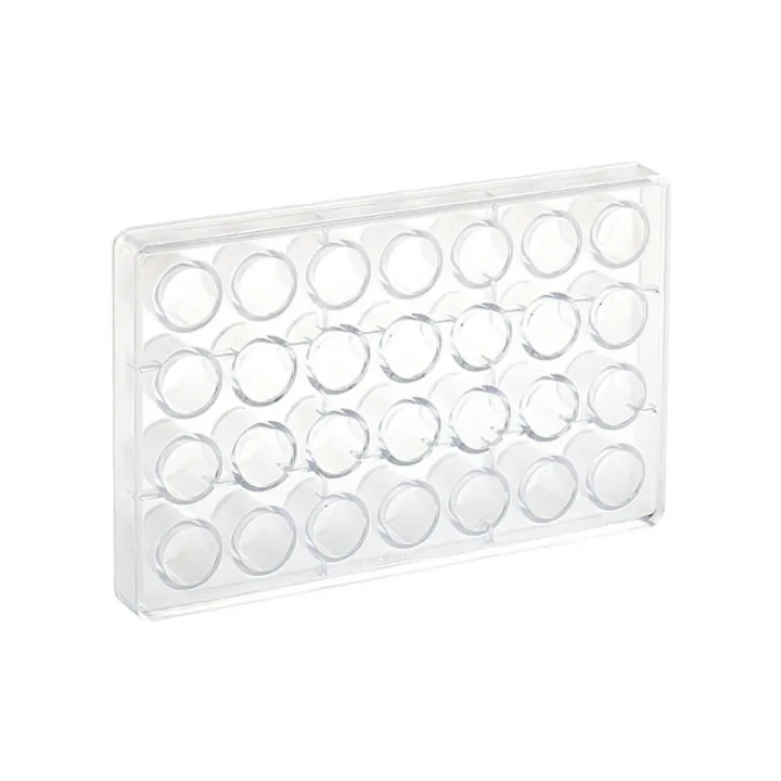 Chocolate mold dessert bowl high round, 28 pieces