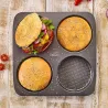 Plaque de cuisson pour petits pains à burgers pour des buns à burgers croustillants