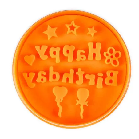 Formina con espulsore Happy Birthday per biscottini decorati in modo splendido