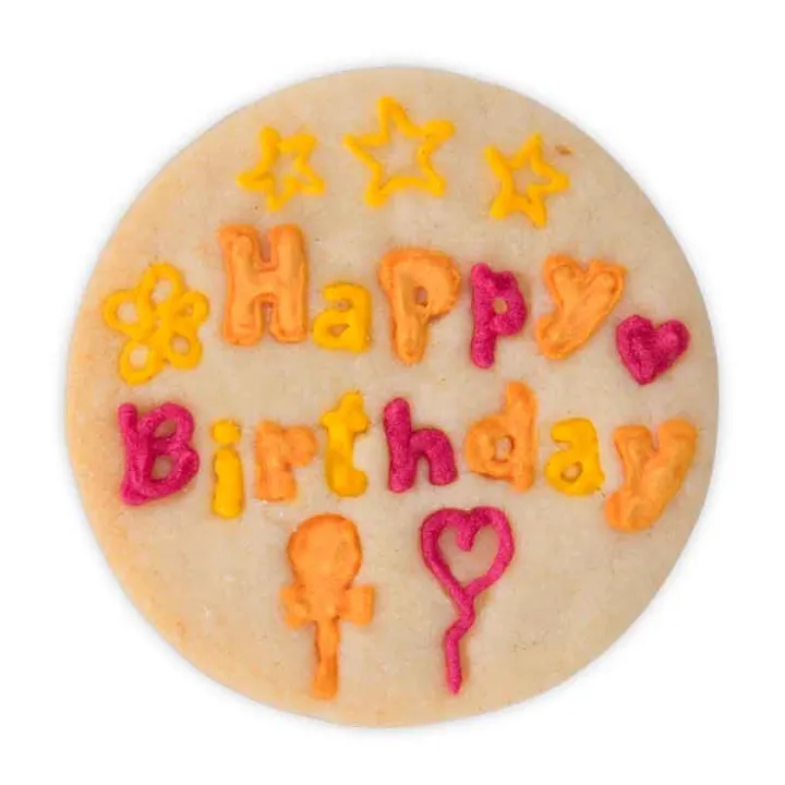 Ausstecher mit Auswerfer Happy Birthday für toll dekorierte Guetzli