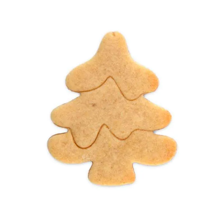 Snowy Christmas tree cookie cutter, 6 cm