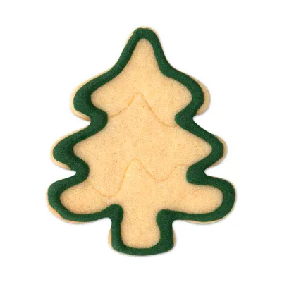 Snowy Christmas tree cookie cutter, 6 cm