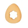 Flower in an egg cookie cutter for delicious cookies