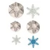 Snowflake cutter set, 3 pieces for great decorations