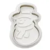 Cookie cutter with snowman ejector for beautifully decorated biscuits