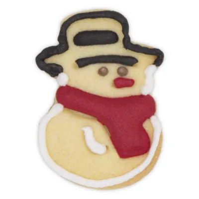 Emporte-pièce avec éjecteur Bonhomme de neige pour réaliser de superbes biscuits décorés
