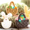 Ausstecher Set Osterkorb und Hase im Ei