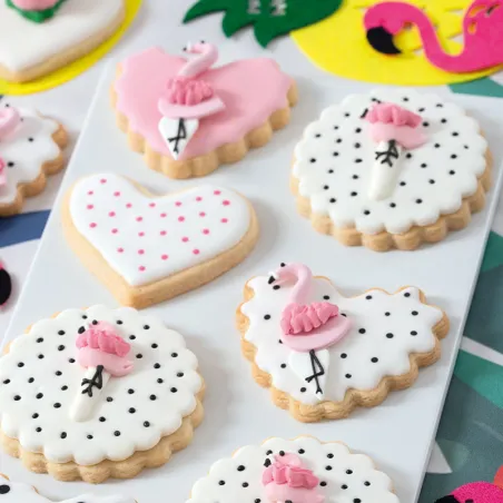 Corrugated heart cookie cutter set, 4 pieces