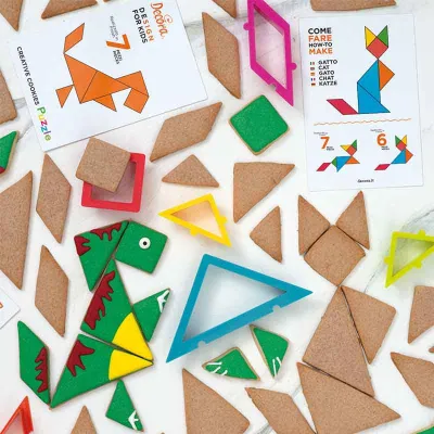 Set d'emporte-pièces Puzzle créatif, 6 pièces