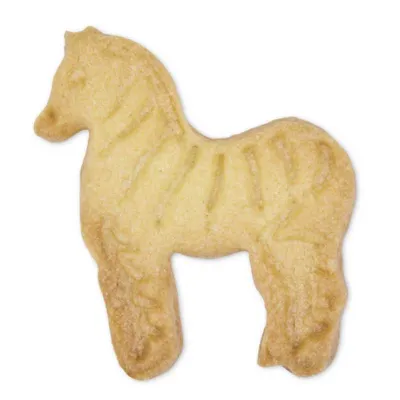 Cookie cutter with zebra ejector for beautifully decorated biscuits