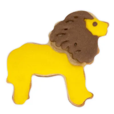 Cookie cutter with lion ejector for beautifully decorated biscuits