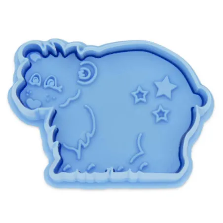 Polar bear cookie cutter with ejector for great decorated cookies
