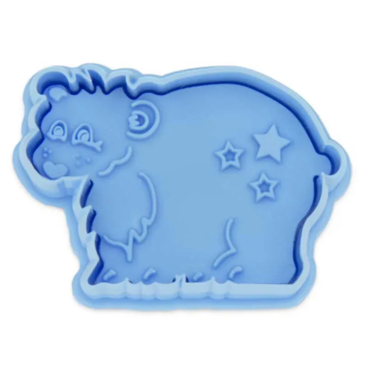 Polar bear cookie cutter with ejector for great decorated cookies