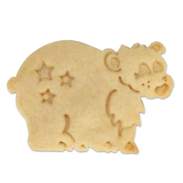 Polar bear cookie cutter with ejector for great decorated cookies
