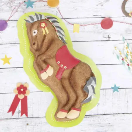 Stampo 3D per torte a forma di cavallo 18 x 33 x 6 cm