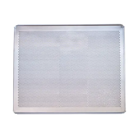 Plaque de cuisson perforée en aluminium 45 x 35 cm