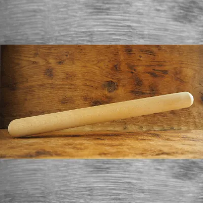 Buchenholz-Ausrollstab 33 cm für dünne Pizza-, Tarte- und Guetzliteige