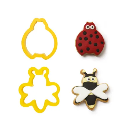Emporte-pièce Coccinelle et Abeille 2 pièces