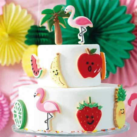 Apple and banana 2-piece cookie cutter