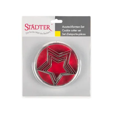 Cookie cutter set stars 6 pieces for delicious cookies