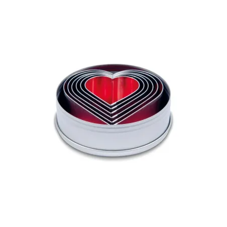 Set d'emporte-pièces Coeurs 6 pièces pour de délicieux biscuits