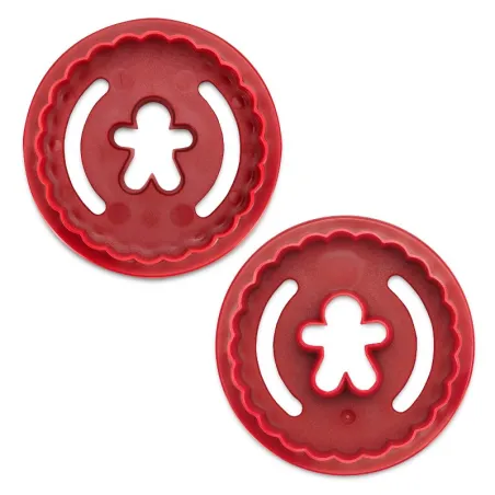Cookie cutter 2 in 1 gingerbread man wavy