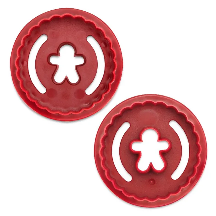 Cookie cutter 2 in 1 gingerbread man wavy