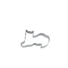 Cookie cutter cat lying down