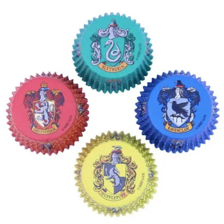 Stampi per cupcake Harry Potter Case di Hogwarts, 60 pezzi