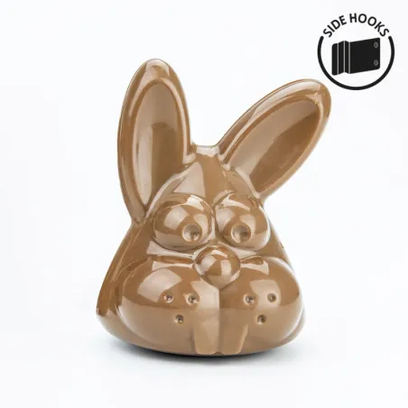 Chocolate mold 3D bunny head, 4 pieces