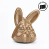 Chocolate mold 3D bunny head, 4 pieces